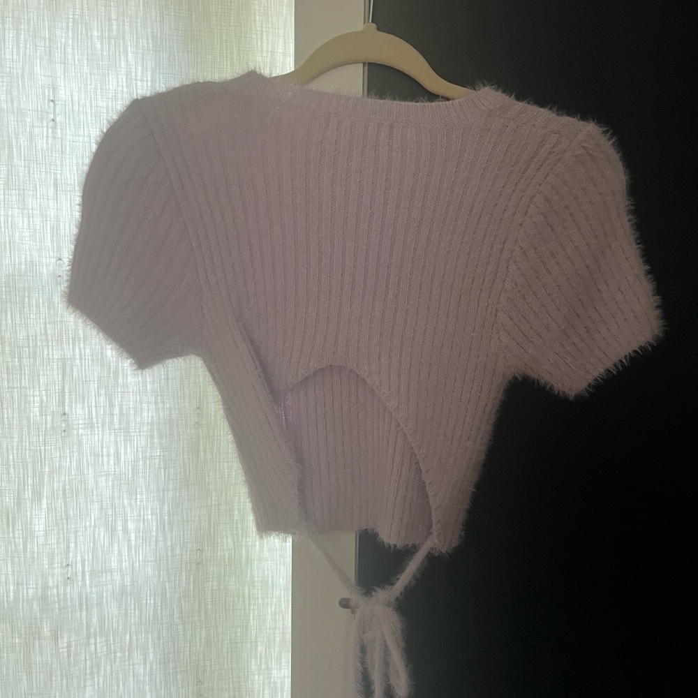 Pretty Garbage Purple knit top! - Picture 2 of 2